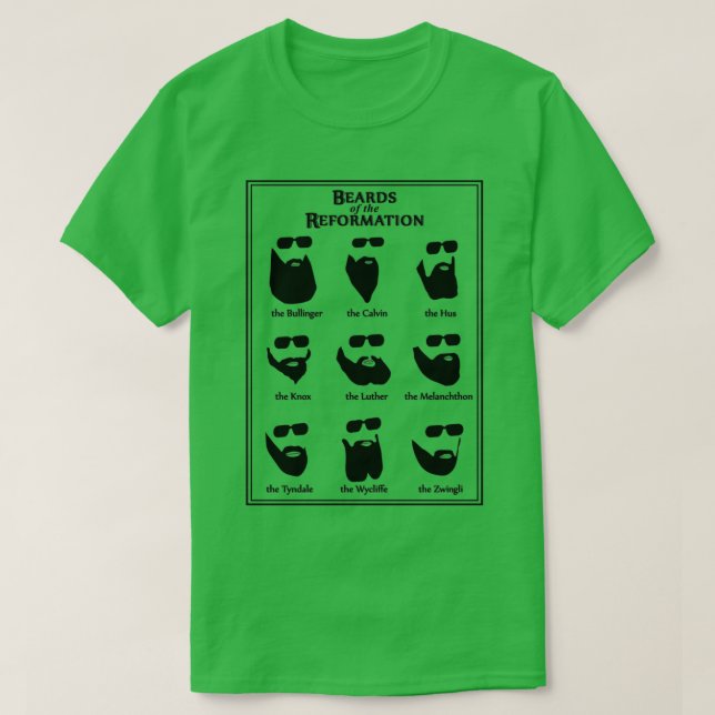 Beards of the Reformation Classic TShirt T Shirt (Design framsida)