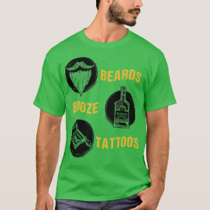Beards Sprit Tattoos Fars dag Gift 9 T Shirt