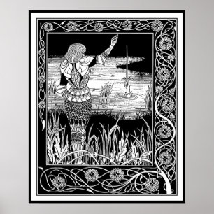 Beardsley - Excalibur - Kung Arthur Art Poster