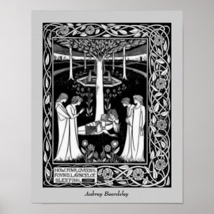 Beardsley Four Quecelot Vintage Art Poster