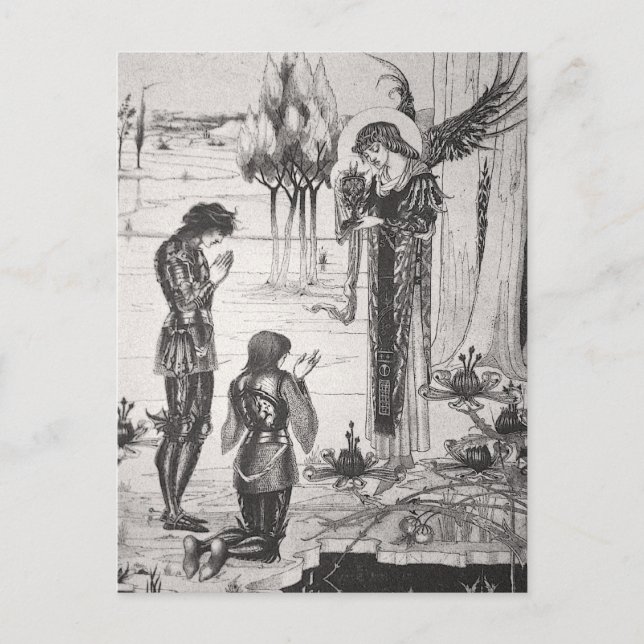 Beardsley Heliga Graal Post Card Vykort (Framsida)