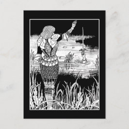 Beardsley Knight Excalibur-vykort Vykort