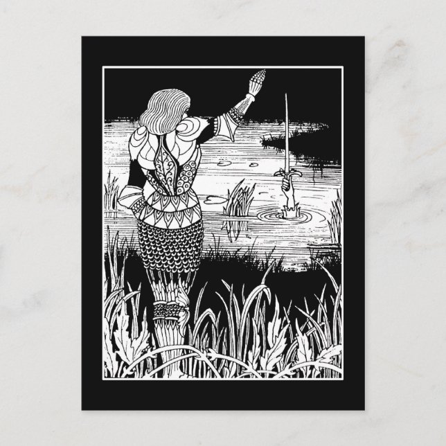 Beardsley Knight Excalibur-vykort Vykort (Framsida)