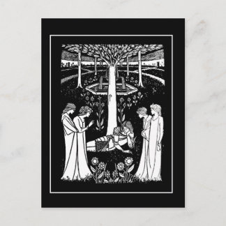 Beardsley Lancelot-vykort Vykort