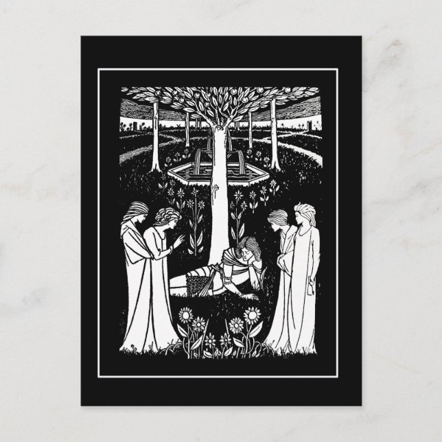 Beardsley Lancelot-vykort Vykort (Framsida)