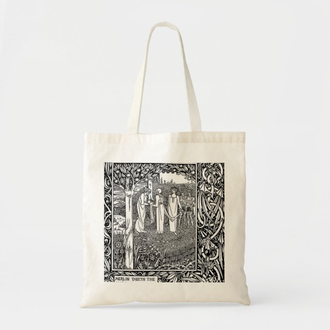 Beardsley: Morte D'Arthur Tygkasse (Framsidan)