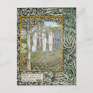 Beardsley: Morte D'Arthur Vykort