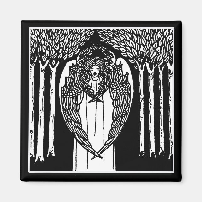 Beardsley Nouveau Angel Magnet (Framsidan)