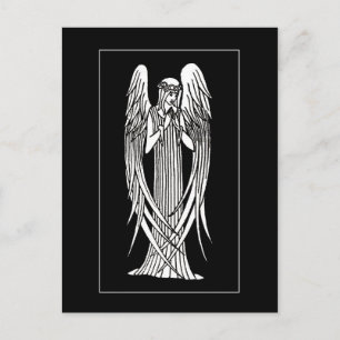 Beardsley Nouveau Angel-postkort Vykort