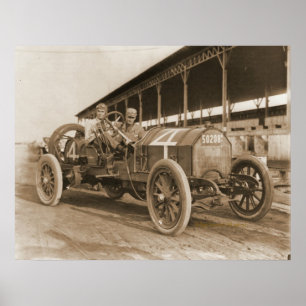 Beardsley och Coote i Simplex Racer Poster