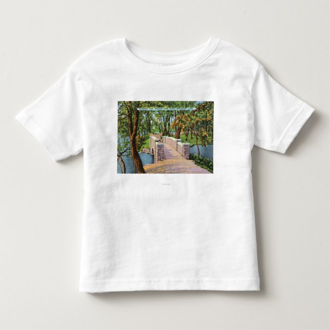 Beardsley parkerar beskådar av stenen överbryggar tee shirt (Framsida)