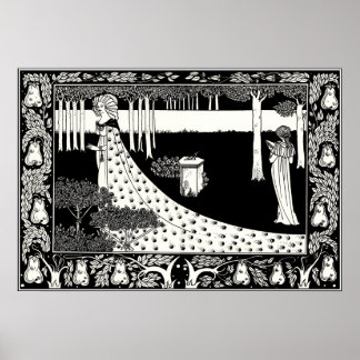 Beardsley Poster: La Beale Isoud Poster