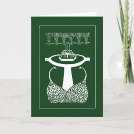 Beardsley Vintage Peacocks Note Card Kort