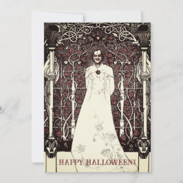 Beardsleyan Happy halloween-hälsningskort Julkort