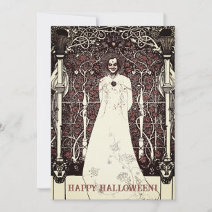 Beardsleyan Happy halloween-hälsningskort Julkort