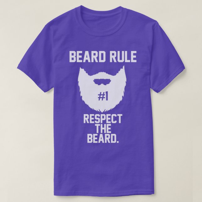 Beardspelsregel 1 Respektera Beard 2 T Shirt (Design framsida)