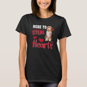 Beared Collie här för att stoppa Rolig hund Vale T Shirt