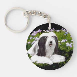 Beared Collie Painting - Cute Original Hund Art