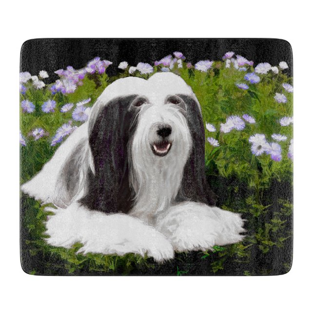 Beared Collie Painting - Cute Original Hund Art (Framsidan)