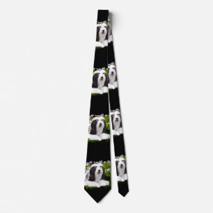 Beared Collie Painting - Cute Original Hund Art Slips