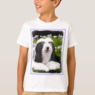 Beared Collie Painting - Cute Original Hund Art T Shirt