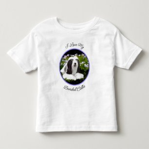 Beared Collie Painting - Cute Original Hund Art T Shirt