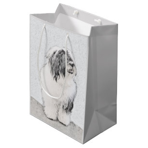 Beared Collie Teckning - Cute Original Hund Art
