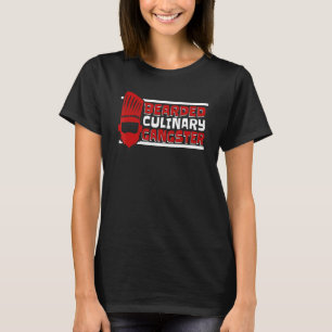 Beared Culinary Gangster Chef De Cuisine Chef T Shirt
