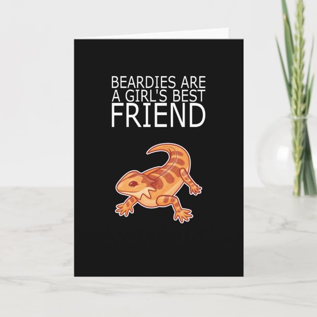 Beared Dragon BEARDIES GIRLS BEST FRIEND Lizard Kort (Framsida)
