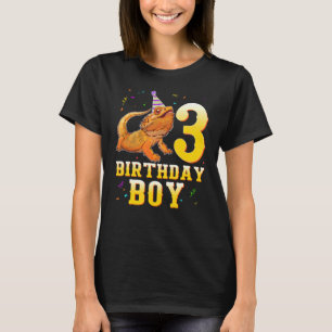 Beared Dragon Lizard 3:e födelsedagen 3 år gammal T Shirt