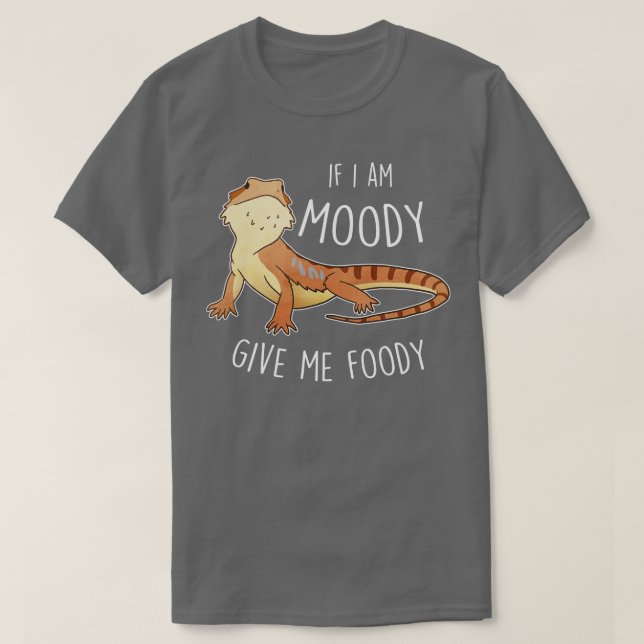 Beared Dragon Lizard Moody Foody T Shirt (Design framsida)