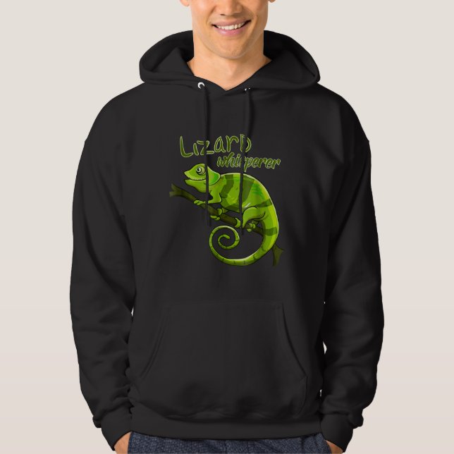 Beared Dragon Lizard Whisperer Birthday Hoodie (Framsida)