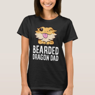 Beared Dragon Pappa Reptile Lizard Pappa Mamma T Shirt