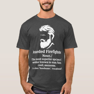 Beared Firefighter Def Firefighter T Shirt