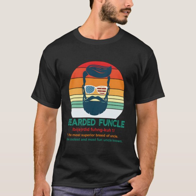 Beared Funcle Definition farbror T Shirt (Framsida)