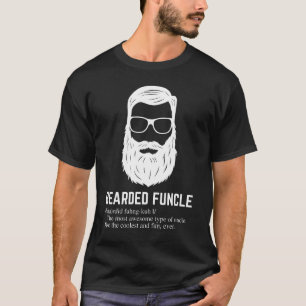 Beared Funcle Funny farbror Definition T Shirt