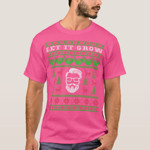 Beared Man Ugly jul Sweater Lycklig Helgdag S T Shirt
