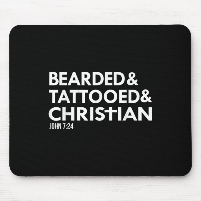 Beared Tattooed Christian Funny Beard Tattoo Tats Musmatta (Framsidan)