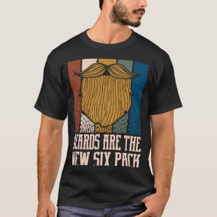 Bearerna är New Sex Pack Beard Humor Mustache T Shirt