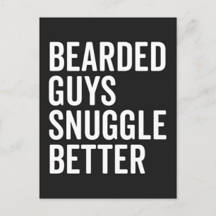 Bearged Killar Snuggle Better Funny Quote Vykort