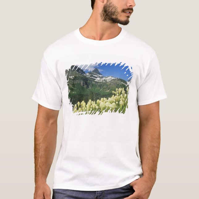 Beargräs nära Logan Pass i Gacier National Tee Shirt (Framsida)