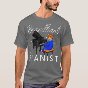 Bearilliant pianist Bear vid piano T Shirt