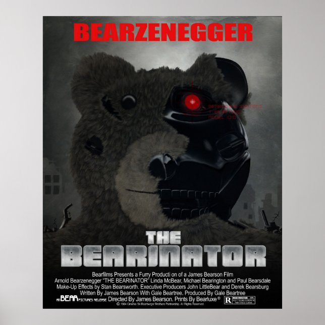BEARINATOR-filmen Poster att Stil Poster (Framsidan)