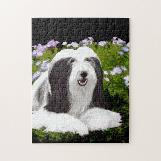 Bearinfärgning - Cute Original Hund Art Pussel (Vertikal)