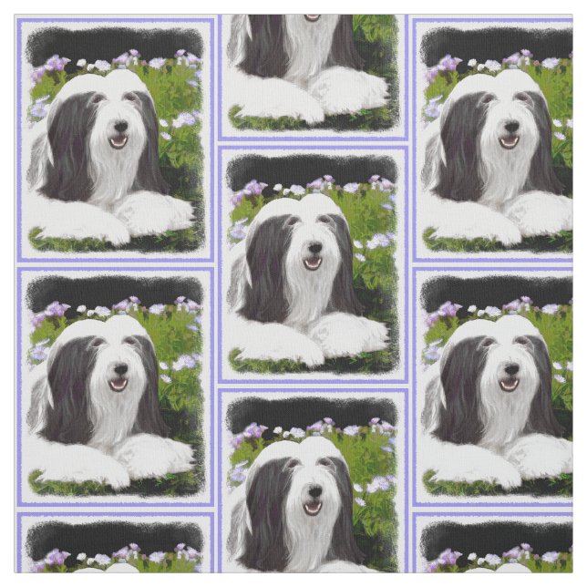 Bearinfärgning - Cute Original Hund Art Tyg (Provkarta)
