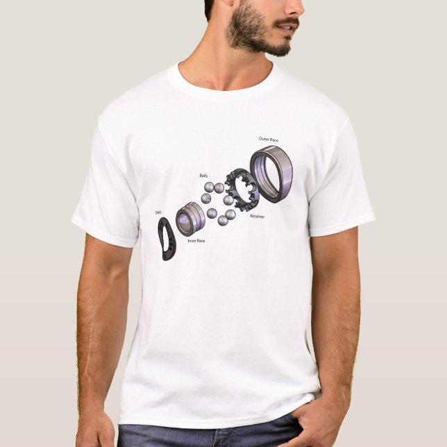 bearing_exploded-lg t-shirt (Framsida)