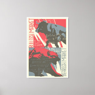 Bearish Lagrar Market Canvas Wall Art
