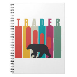 Bearish market | Trader | Simple design Anteckningsbok