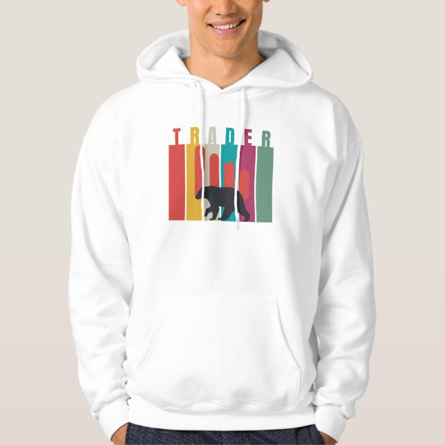 Bearish market | Trader | Simple design Hoodie (Framsida)