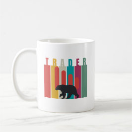 Bearish market | Trader | Simple design Kaffemugg
